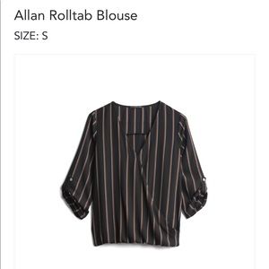 Black striped blouse